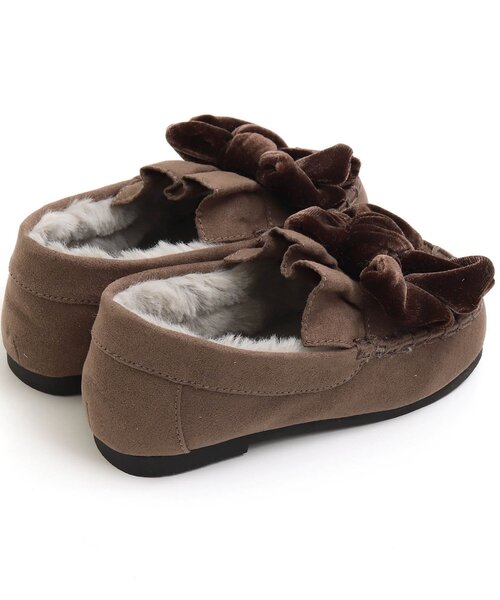 apres les cours（アプレレクール）の「リボンモカシン（モカシン/デッキシューズ・キッズ・ベージュ/ブラウン・17/16/15 /14/20/19/18）」の14枚目の写真