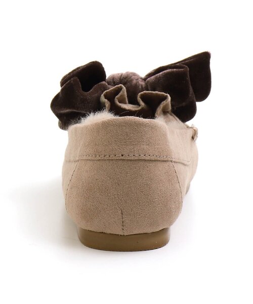 apres les cours（アプレレクール）の「リボンモカシン（モカシン/デッキシューズ・キッズ・ベージュ/ブラウン・17/16/15 /14/20/19/18）」の18枚目の写真