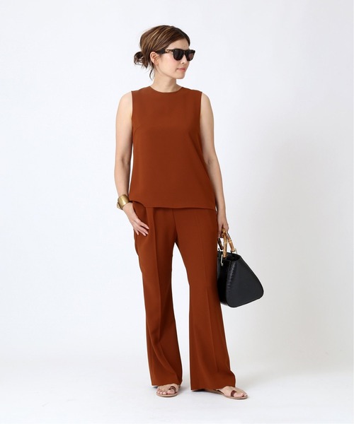Deuxieme Classe(ドゥーズィエムクラス)の「Back satin ノースリーブ プルオーバー(シャツ/ブラウス・レディース・キャメル/テラコッタ・FREE)」の5枚目の写真