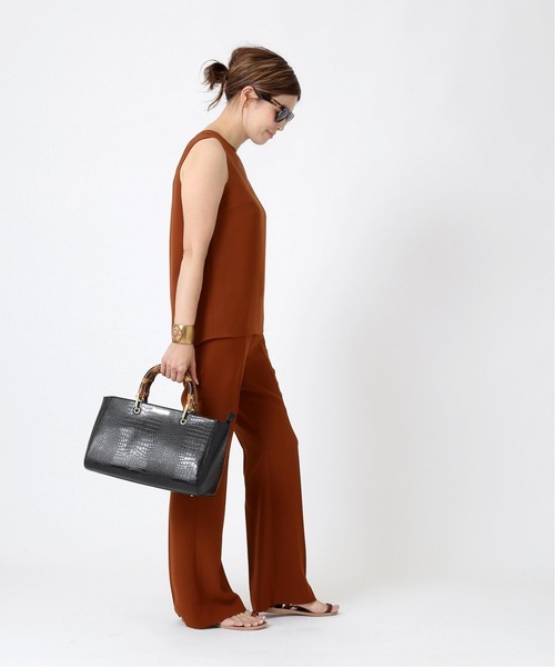 Deuxieme Classe(ドゥーズィエムクラス)の「Back satin ノースリーブ プルオーバー(シャツ/ブラウス・レディース・キャメル/テラコッタ・FREE)」の6枚目の写真