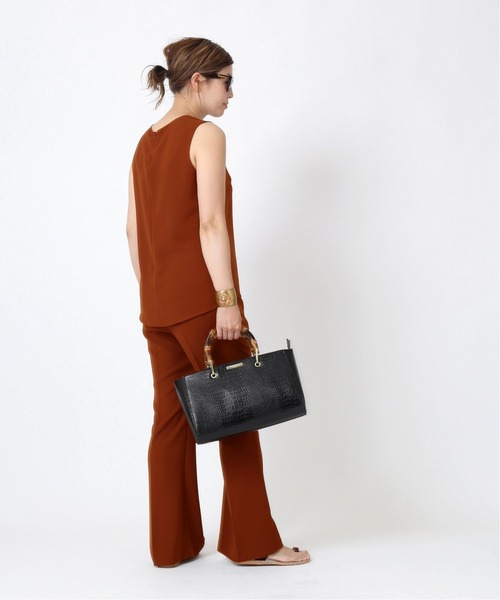 Deuxieme Classe(ドゥーズィエムクラス)の「Back satin ノースリーブ プルオーバー(シャツ/ブラウス・レディース・キャメル/テラコッタ・FREE)」の7枚目の写真