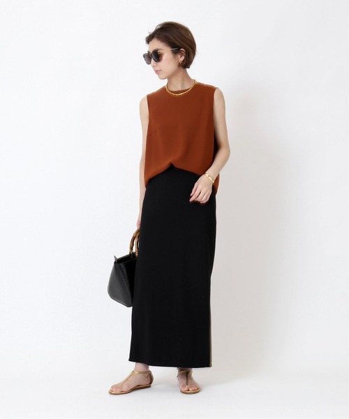 Deuxieme Classe(ドゥーズィエムクラス)の「Back satin ノースリーブ プルオーバー(シャツ/ブラウス・レディース・キャメル/テラコッタ・FREE)」の10枚目の写真