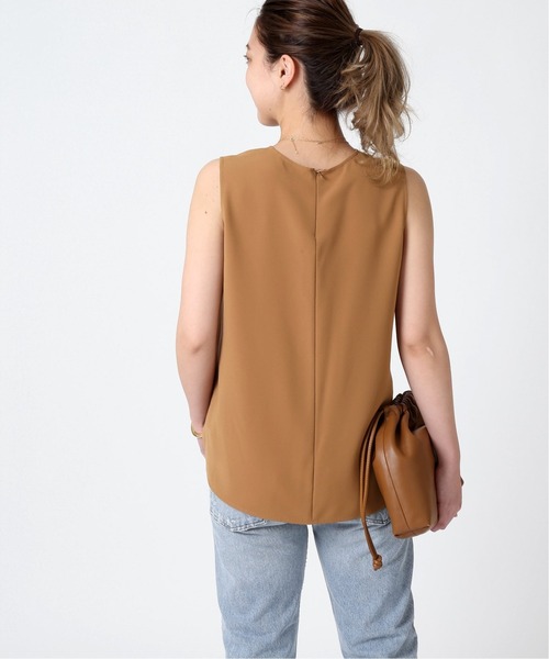 Deuxieme Classe(ドゥーズィエムクラス)の「Back satin ノースリーブ プルオーバー(シャツ/ブラウス・レディース・キャメル/テラコッタ・FREE)」の14枚目の写真