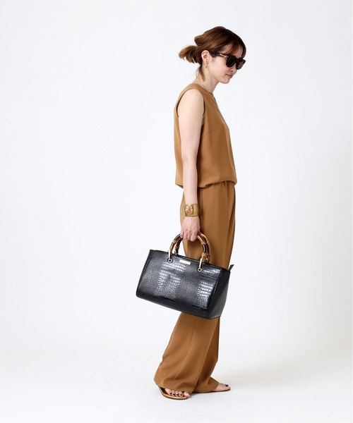 Deuxieme Classe(ドゥーズィエムクラス)の「Back satin ノースリーブ プルオーバー(シャツ/ブラウス・レディース・キャメル/テラコッタ・FREE)」の19枚目の写真