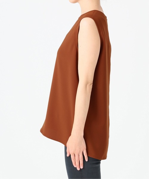 Deuxieme Classe(ドゥーズィエムクラス)の「Back satin ノースリーブ プルオーバー(シャツ/ブラウス・レディース・キャメル/テラコッタ・FREE)」の22枚目の写真