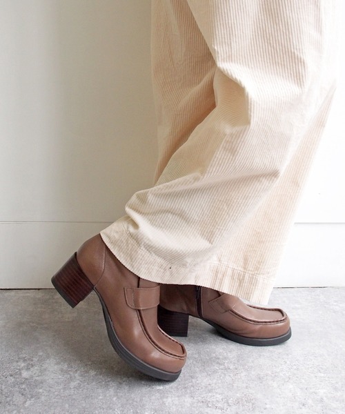 あしながおじさん（アシナガオジサン）の「厚底モカローファー　-0701113（ローファー・レディース・ブラック/ダークブラウン/グレー・22.5cm/23.5cm/24.5cm/23.0cm/24.0cm）」の5枚目の写真