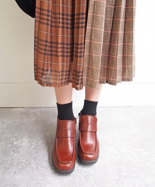 あしながおじさん（アシナガオジサン）の「厚底モカローファー　-0701113（ローファー・レディース・ブラック/ダークブラウン/グレー・22.5cm/23.5cm/24.5cm/23.0cm/24.0cm）」の8枚目の写真