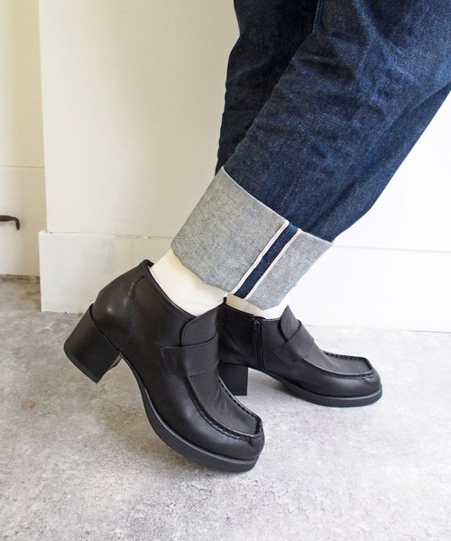 あしながおじさん（アシナガオジサン）の「厚底モカローファー　-0701113（ローファー・レディース・ブラック/ダークブラウン/グレー・22.5cm/23.5cm/24.5cm/23.0cm/24.0cm）」の9枚目の写真