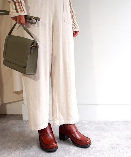 あしながおじさん（アシナガオジサン）の「厚底モカローファー　-0701113（ローファー・レディース・ブラック/ダークブラウン/グレー・22.5cm/23.5cm/24.5cm/23.0cm/24.0cm）」の11枚目の写真