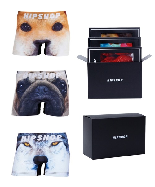 HIPSHOP（ヒップショップ）の「アンダーパンツ3枚セット／メンズ／ギフトBOX入り／ポリエステルタイプ ボクサーパンツ【2】（ボクサーパンツ・メンズ・A/B/D/E/F/G/H/I/J/K/C/L/M/N/O/P/Q/R/S/T/V/W/X/Y/U・LL/M/L）」の2枚目の写真