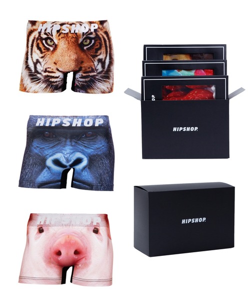 HIPSHOP（ヒップショップ）の「アンダーパンツ3枚セット／メンズ／ギフトBOX入り／ポリエステルタイプ ボクサーパンツ【2】（ボクサーパンツ・メンズ・A/B/D/E/F/G/H/I/J/K/C/L/M/N/O/P/Q/R/S/T/V/W/X/Y/U・LL/M/L）」の3枚目の写真