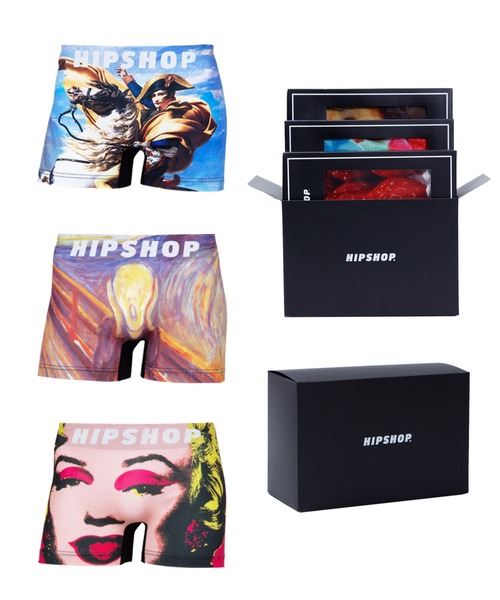 HIPSHOP（ヒップショップ）の「アンダーパンツ3枚セット／メンズ／ギフトBOX入り／ポリエステルタイプ ボクサーパンツ【2】（ボクサーパンツ・メンズ・A/B/D/E/F/G/H/I/J/K/C/L/M/N/O/P/Q/R/S/T/V/W/X/Y/U・LL/M/L）」の5枚目の写真