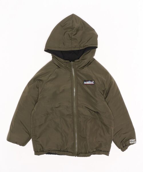 KRIFF MAYER Kid's Collection(クリフメイヤーキッズコレクション)の「ひっくり中綿JK(ナイロンジャケット・キッズ・レッド/チャコール/カーキ・160/150/130/170/140/120)」の3枚目の写真