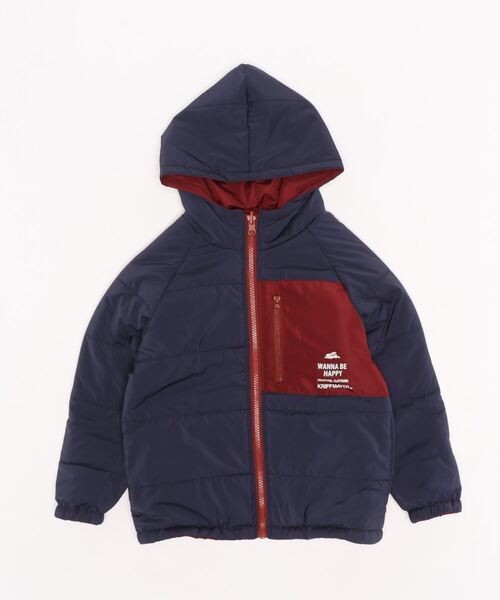KRIFF MAYER Kid's Collection(クリフメイヤーキッズコレクション)の「ひっくり中綿JK(ナイロンジャケット・キッズ・レッド/チャコール/カーキ・160/150/130/170/140/120)」の5枚目の写真