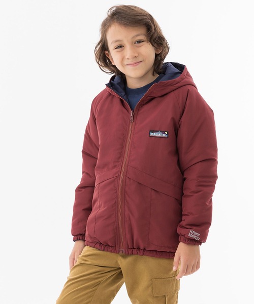 KRIFF MAYER Kid's Collection(クリフメイヤーキッズコレクション)の「ひっくり中綿JK(ナイロンジャケット・キッズ・レッド/チャコール/カーキ・160/150/130/170/140/120)」の8枚目の写真