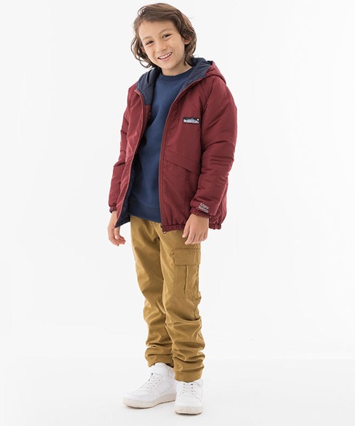 KRIFF MAYER Kid's Collection(クリフメイヤーキッズコレクション)の「ひっくり中綿JK(ナイロンジャケット・キッズ・レッド/チャコール/カーキ・160/150/130/170/140/120)」の10枚目の写真