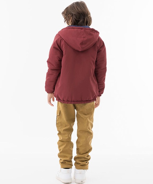 KRIFF MAYER Kid's Collection(クリフメイヤーキッズコレクション)の「ひっくり中綿JK(ナイロンジャケット・キッズ・レッド/チャコール/カーキ・160/150/130/170/140/120)」の11枚目の写真