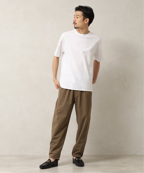 417 EDIFICE（フォーワンセブンエディフィス）の「オーバーサイズラウンドTシャツ（Tシャツ/カットソー・メンズ・ブラック/ベージュ/イエロー/ホワイト/オレンジ/サックスブルー・MEDIUM/LARGE/SMALL）」の13枚目の写真