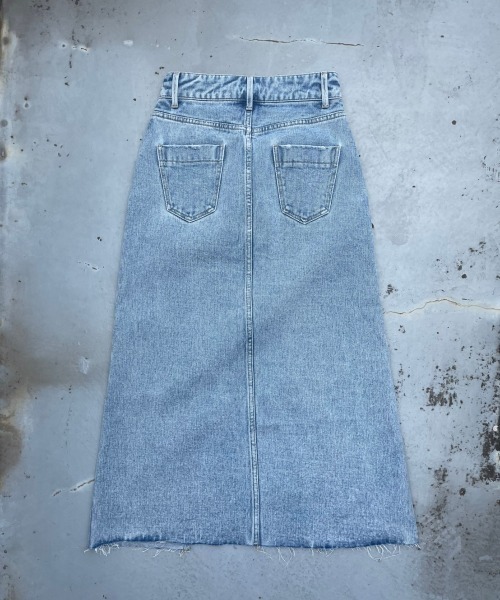 FIG&VIPER(フィグアンドバイパー)の「スリットデニムロングSK(スカート・レディース・ブルー・MEDIUM/SMALL)」の20枚目の写真