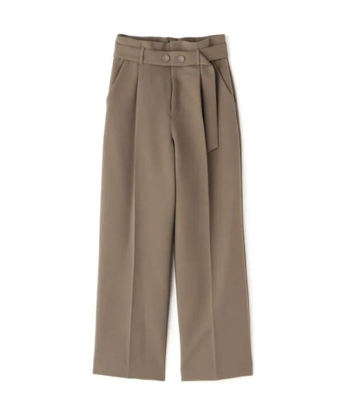 N.（N. Natural Beauty Basic）（エヌエヌナチュラルビューティーベーシック）の「◆ボタンベルト付ストレートパンツ（その他パンツ・レディース・イエロー/モカ/スモークピンク・MEDIUM）」の21枚目の写真