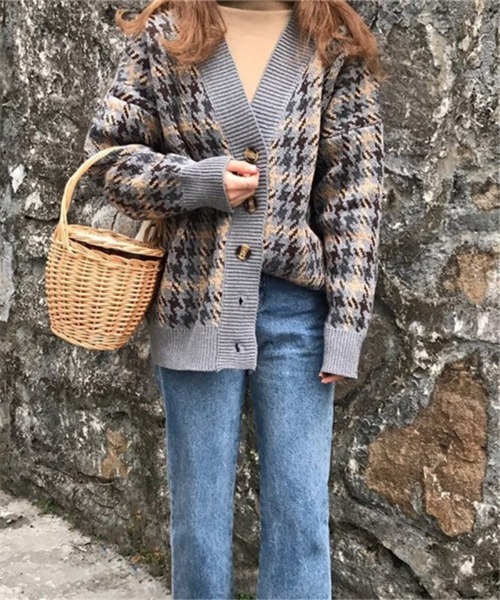MAISON DE THERESE(メゾン ド テレーズ)の「ビッグシルエット配色 ニットカーディガン(カーディガン/ボレロ・レディース・A/B・FREE)」の8枚目の写真
