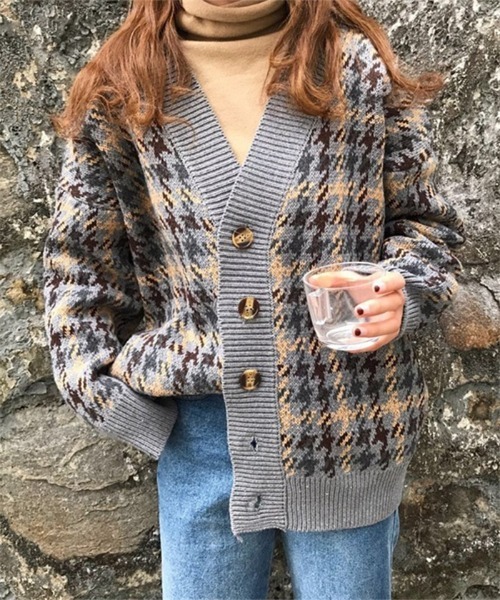MAISON DE THERESE(メゾン ド テレーズ)の「ビッグシルエット配色 ニットカーディガン(カーディガン/ボレロ・レディース・A/B・FREE)」の7枚目の写真