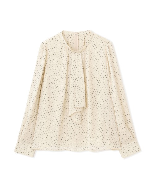 NATURAL BEAUTY BASIC（ナチュラルビューティーベーシック）の「ＷＥＢ限定ドビープリントボウブラウス/0171210906（シャツ/ブラウス・レディース・ホワイト系その他/グリーン系その他/ブラック系その他・MEDIUM/SMALL）」の13枚目の写真