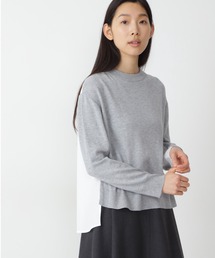◆≪arrive 5e≫布帛コンビプルオーバー