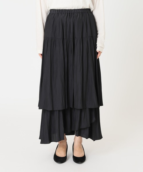 journal standard L'essage（ジャーナルスタンダードレサージュ）の「デシンティアードスカート◆（スカート・レディース・ベージュ/ブラック・FREE）」の18枚目の写真