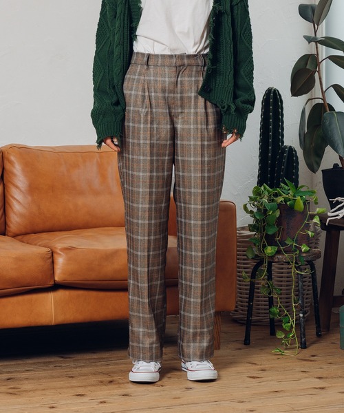 MUHET（ミュエータ）の「【セットアップ可】センタープレスパンツ（その他パンツ・レディース・ダークブラウン/ネイビー/ライトブラウン・SMALL/MEDIUM/LARGE）」の5枚目の写真