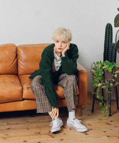 MUHET（ミュエータ）の「【セットアップ可】センタープレスパンツ（その他パンツ・レディース・ダークブラウン/ネイビー/ライトブラウン・SMALL/MEDIUM/LARGE）」の8枚目の写真