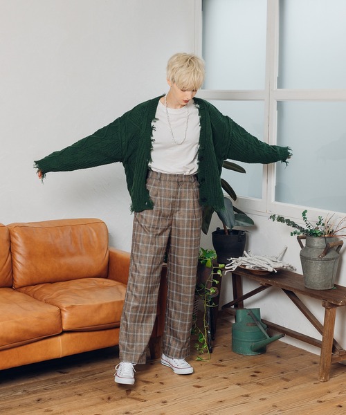 MUHET（ミュエータ）の「【セットアップ可】センタープレスパンツ（その他パンツ・レディース・ダークブラウン/ネイビー/ライトブラウン・SMALL/MEDIUM/LARGE）」の10枚目の写真