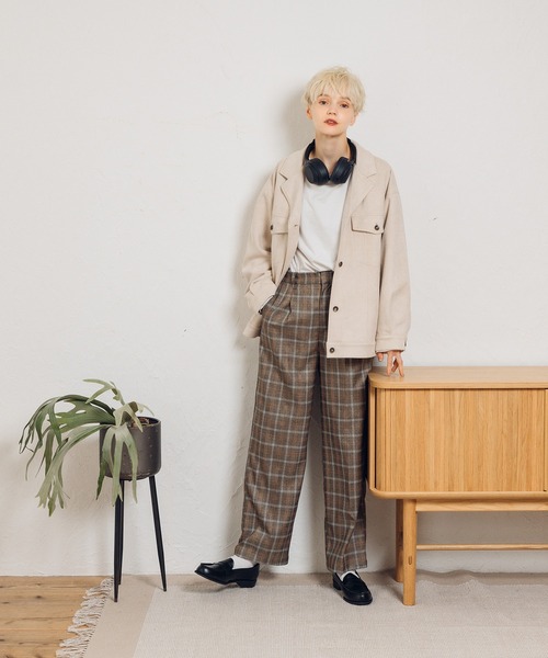 MUHET（ミュエータ）の「【セットアップ可】センタープレスパンツ（その他パンツ・レディース・ダークブラウン/ネイビー/ライトブラウン・SMALL/MEDIUM/LARGE）」の11枚目の写真