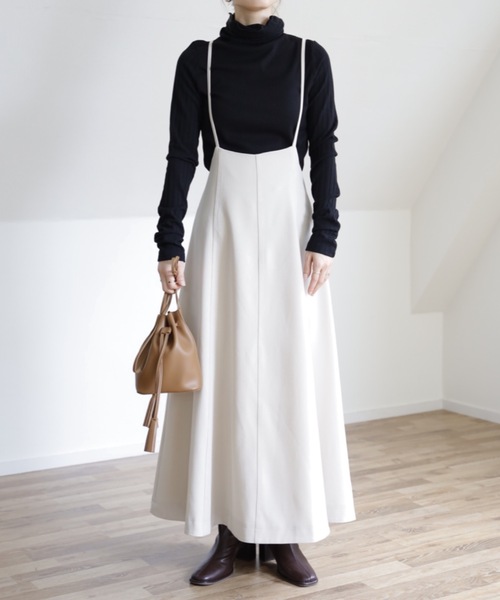 UNFIELD（アンフィールド）の「【UNFIELD TRキャミサロペットスカート】（スカート・レディース・ブラック/カーキ/アイボリー・FREE）」の19枚目の写真