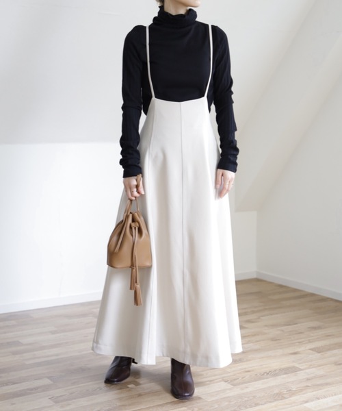 UNFIELD（アンフィールド）の「【UNFIELD TRキャミサロペットスカート】（スカート・レディース・ブラック/カーキ/アイボリー・FREE）」の16枚目の写真