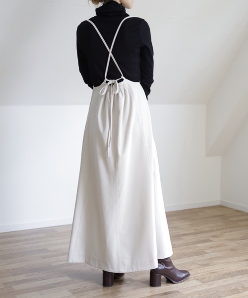 UNFIELD（アンフィールド）の「【UNFIELD TRキャミサロペットスカート】（スカート・レディース・ブラック/カーキ/アイボリー・FREE）」の13枚目の写真