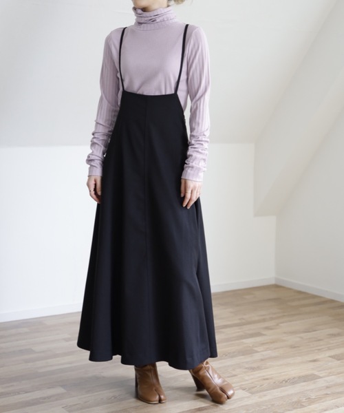 UNFIELD（アンフィールド）の「【UNFIELD TRキャミサロペットスカート】（スカート・レディース・ブラック/カーキ/アイボリー・FREE）」の20枚目の写真