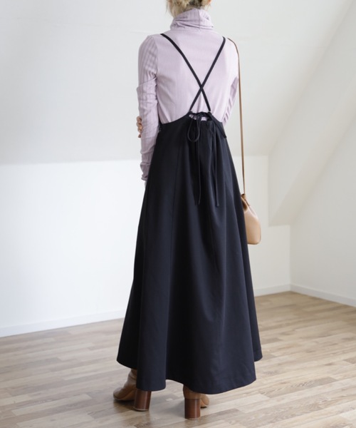 UNFIELD（アンフィールド）の「【UNFIELD TRキャミサロペットスカート】（スカート・レディース・ブラック/カーキ/アイボリー・FREE）」の8枚目の写真