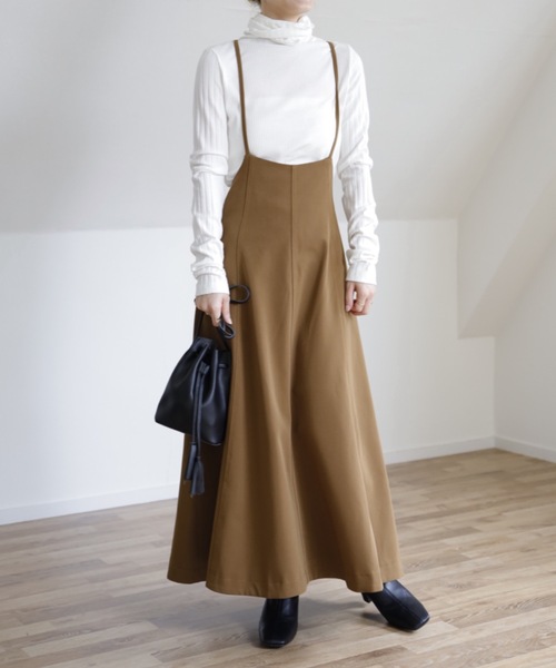 UNFIELD（アンフィールド）の「【UNFIELD TRキャミサロペットスカート】（スカート・レディース・ブラック/カーキ/アイボリー・FREE）」の18枚目の写真