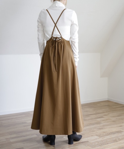 UNFIELD（アンフィールド）の「【UNFIELD TRキャミサロペットスカート】（スカート・レディース・ブラック/カーキ/アイボリー・FREE）」の12枚目の写真