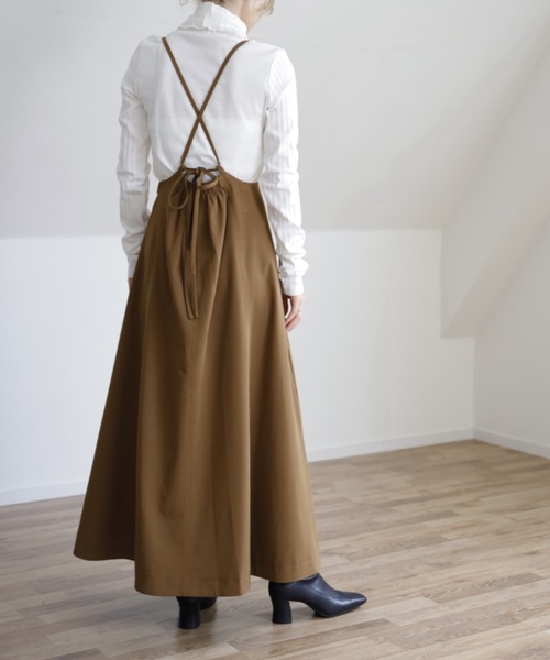 UNFIELD（アンフィールド）の「【UNFIELD TRキャミサロペットスカート】（スカート・レディース・ブラック/カーキ/アイボリー・FREE）」の15枚目の写真