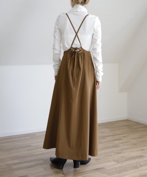 UNFIELD（アンフィールド）の「【UNFIELD TRキャミサロペットスカート】（スカート・レディース・ブラック/カーキ/アイボリー・FREE）」の22枚目の写真