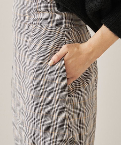 Chico（チコ）の「ハイウエストチェックカットロングスカート（スカート・レディース・ベージュ/グレー/ベージュ系その他2/ベージュ系その他/ブラウン・FREE）」の22枚目の写真
