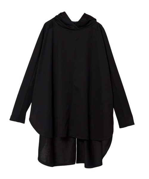 OSMOSIS（オズモーシス）の「フードポンチョプルオーバー（パーカー・レディース・ブラック/ライトカーキ/ライトベージュ・ONE SIZE）」の6枚目の写真