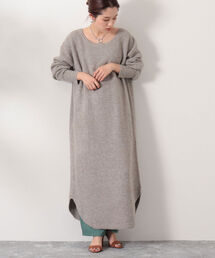 ◇【WEB限定】ワッフルニットワンピース