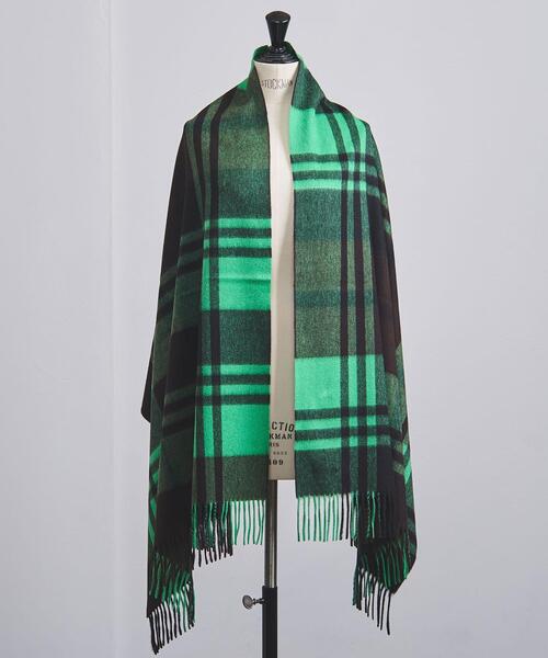 Joshua Ellis（ジョシュアエリス）の「＜Joshua Ellis（ジョシュア エリス）＞BLACKWATCH ストール（ストール/ショール・レディース・ピンク/レッド/イエロー/ケリー/ダークグリーン/ライトブルー/コバルトブルー・FREE）」の3枚目の写真