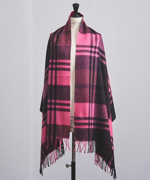 Joshua Ellis（ジョシュアエリス）の「＜Joshua Ellis（ジョシュア エリス）＞BLACKWATCH ストール（ストール/ショール・レディース・ピンク/レッド/イエロー/ケリー/ダークグリーン/ライトブルー/コバルトブルー・FREE）」の6枚目の写真