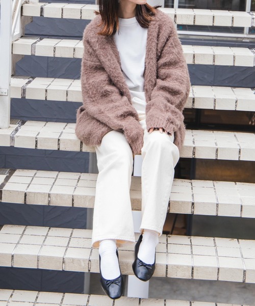 WEGO（ウィゴー）の「★WEGO/モヘアライクBIGカーディガン（カーディガン/ボレロ・メンズ・ライトグレー/ネイビー/ブラウン/ブルー系その他/ダークオレンジ/レッド/ブラック/ダークグレー/グリーン/マスタード/その他1/その他4/グリーン系その他/その他3/ピンク・MEDIUM/LARGE）」の17枚目の写真