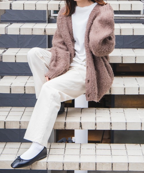 WEGO（ウィゴー）の「★WEGO/モヘアライクBIGカーディガン（カーディガン/ボレロ・メンズ・ライトグレー/ネイビー/ブラウン/ブルー系その他/ダークオレンジ/レッド/ブラック/ダークグレー/グリーン/マスタード/その他1/その他4/グリーン系その他/その他3/ピンク・MEDIUM/LARGE）」の16枚目の写真