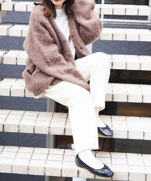 WEGO（ウィゴー）の「★WEGO/モヘアライクBIGカーディガン（カーディガン/ボレロ・メンズ・ライトグレー/ネイビー/ブラウン/ブルー系その他/ダークオレンジ/レッド/ブラック/ダークグレー/グリーン/マスタード/その他1/その他4/グリーン系その他/その他3/ピンク・MEDIUM/LARGE）」の18枚目の写真